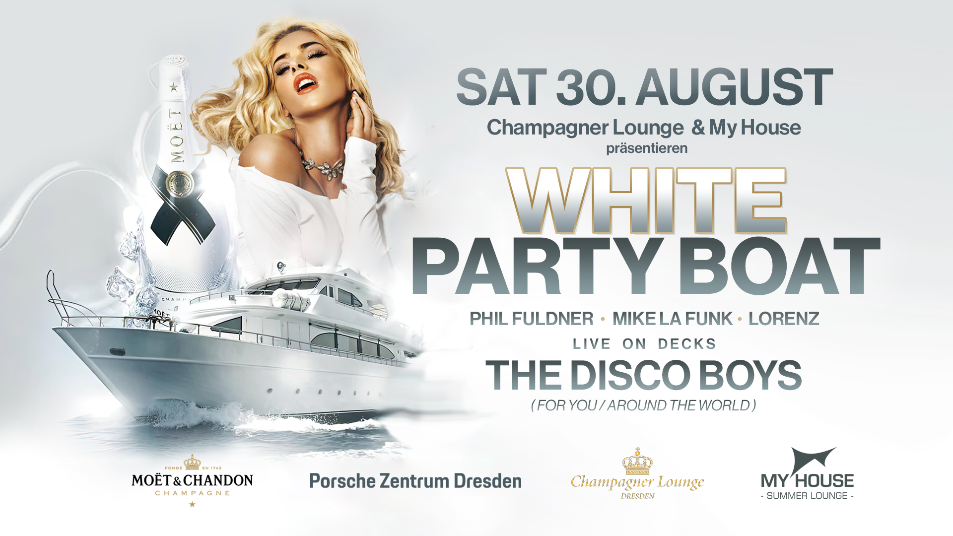 WHITE PARTY BOAT